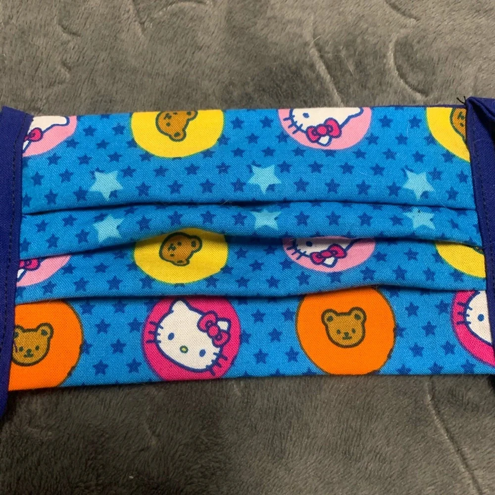 Blue Hello Kitty w/ Stars Face Mask | BN | Little Girls